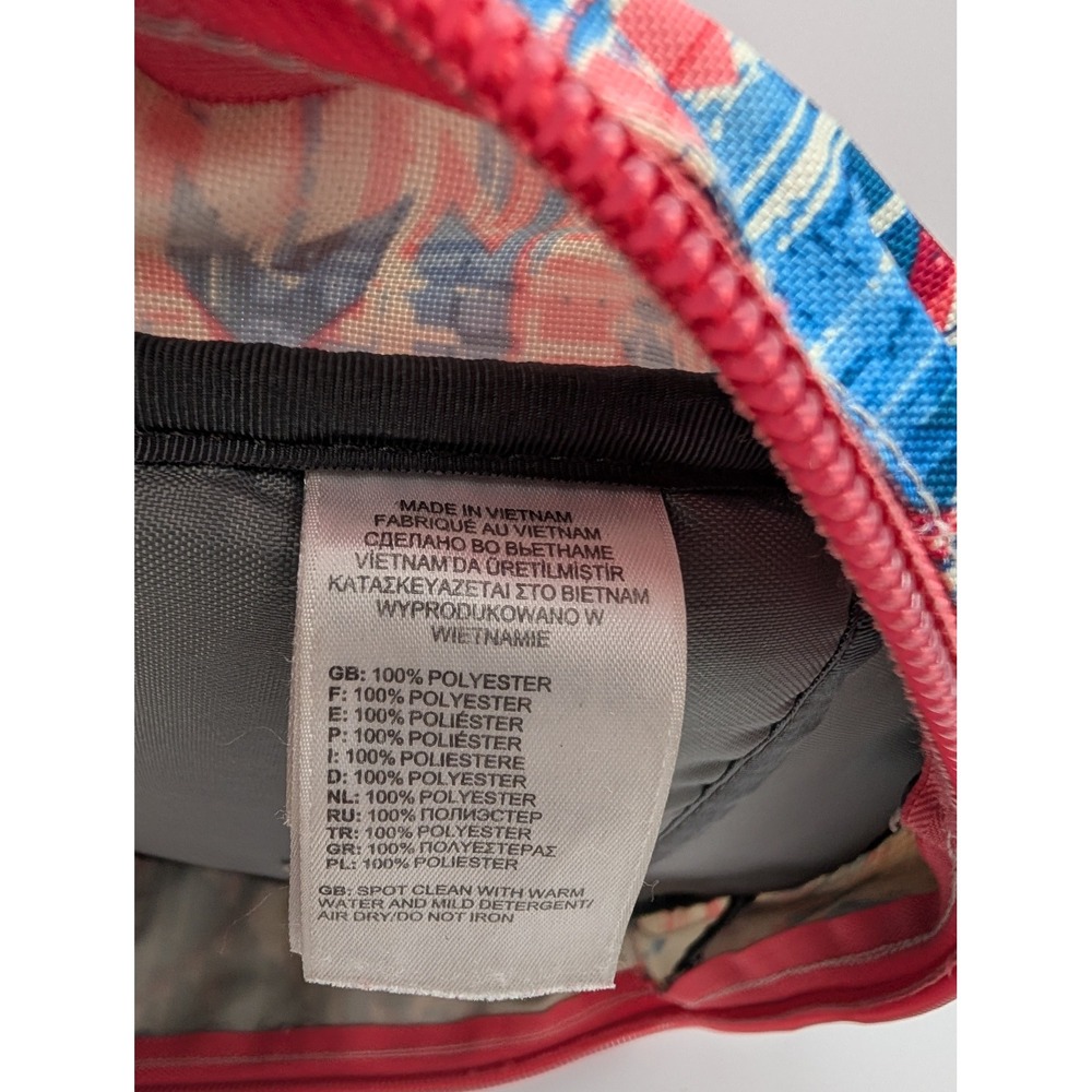 The North Face Jester Backpack Red Blue White Glitch Print Geometric Daypack - Picture 11 of 12